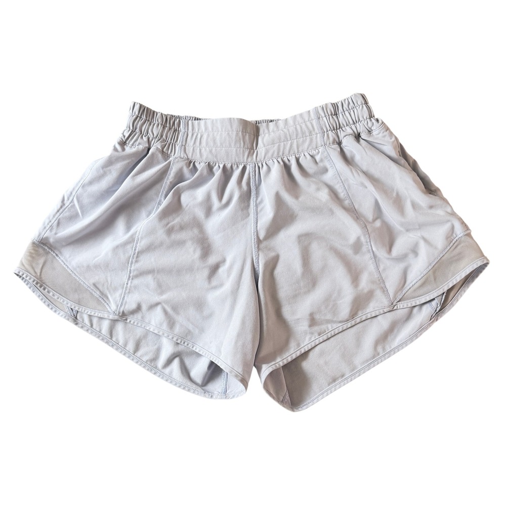 Lululemon Track That High-Rise‎ Short 3" Pastel Blue 6 S Athletic Sport